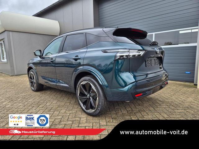 Nissan Qashqai 1.3 DIG-T MHEV 158 PS X-Tronic N-Design 20"Zoll Teil-Leder PanoGlasdach Klimaautomatik Sitzheizung Lenkradheizung Navi Head-Up Display elektr. Heckklappe ACC PDC v+h 360&deg;Kamera DAB Bluetooth Touchscreen Apple CarPlay Android Auto 