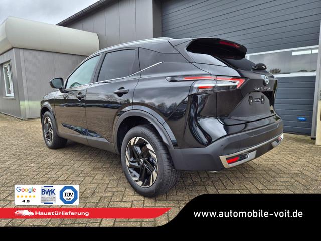 Nissan Qashqai 1.3 DIG-T MHEV 158 PS X-Tronic N-Connecta Teil-Leder PanoGlasdach Klimaautomatik Sitzheizung Lenkradheizung Navi ACC PDC v+h 360&deg;Kamera DAB Bluetooth Touchscreen Apple CarPlay Android Auto 18"LM 
