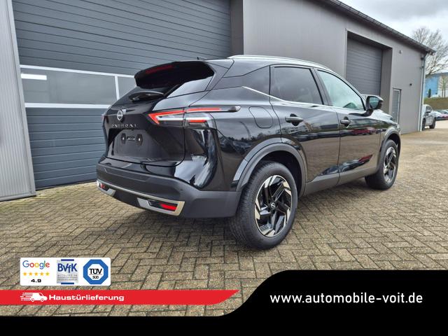 Nissan Qashqai 1.3 DIG-T MHEV 158 PS X-Tronic N-Connecta Teil-Leder PanoGlasdach Klimaautomatik Sitzheizung Lenkradheizung Navi ACC PDC v+h 360&deg;Kamera DAB Bluetooth Touchscreen Apple CarPlay Android Auto 18"LM 