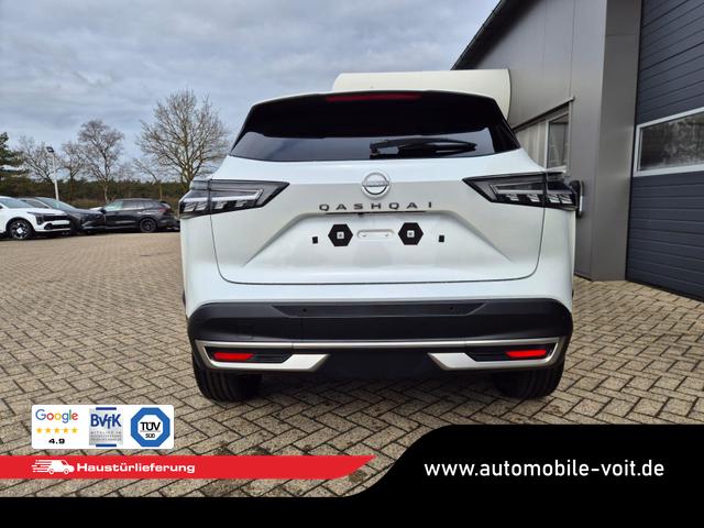 Nissan Qashqai 1.3 DIG-T MHEV 140PS Tekna Voll-Leder Klimaautomatik PanoGlasdach Sitzheizung Lenkradheizung Navi Head-Up Display elektr. Heckklappe ACC PDC v+h 360&deg;Kamera DAB Bluetooth Touchscreen Apple CarPlay Android Auto 19"LM 