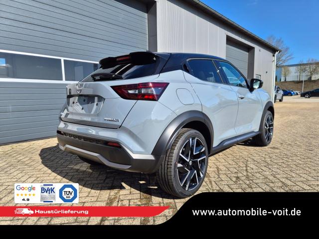 Nissan Juke 1.0 DIG-T 114PS N-Design Automatik Teil-Leder Klimaautomatik Sitzheizung Lenkradheizung PDC v+h R&uuml;ckf.Kamera Navi 19"LM Bluetooth Touchscreen Apple CarPlay Android Auto 