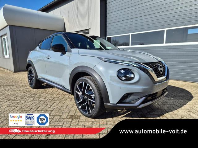 Nissan Juke 1.0 DIG-T 114PS N-Design Automatik Teil-Leder Klimaautomatik Sitzheizung Lenkradheizung PDC v+h R&uuml;ckf.Kamera Navi 19"LM Bluetooth Touchscreen Apple CarPlay Android Auto 