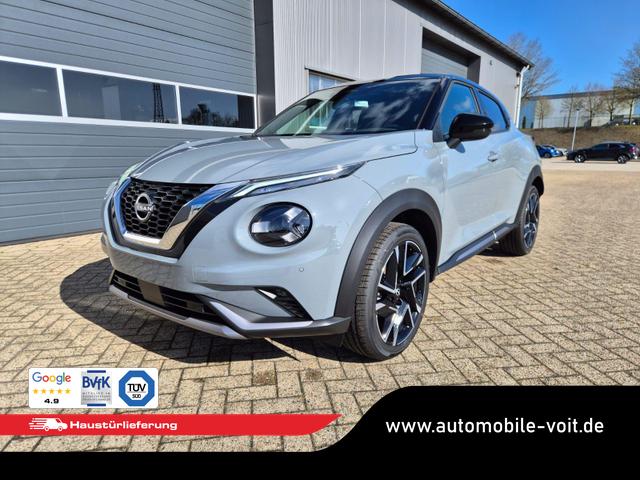 Nissan Juke 1.0 DIG-T 114PS N-Design Automatik Teil-Leder Klimaautomatik Sitzheizung Lenkradheizung PDC v+h R&uuml;ckf.Kamera Navi 19"LM Bluetooth Touchscreen Apple CarPlay Android Auto 