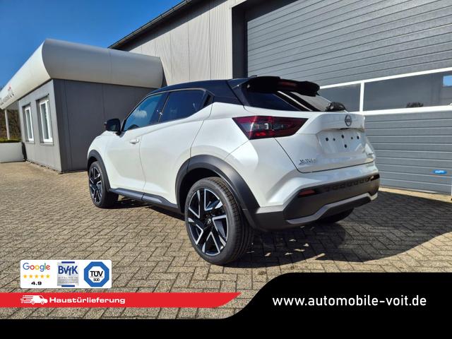 Nissan Juke 1.0 DIG-T 114PS N-Design Automatik Teil-Leder Klimaautomatik Sitzheizung Lenkradheizung PDC v+h R&uuml;ckf.Kamera Navi 19"LM Bluetooth Touchscreen Apple CarPlay Android Auto 