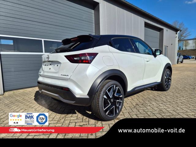 Nissan Juke 1.0 DIG-T 114PS N-Design Automatik Teil-Leder Klimaautomatik Sitzheizung Lenkradheizung PDC v+h R&uuml;ckf.Kamera Navi 19"LM Bluetooth Touchscreen Apple CarPlay Android Auto 