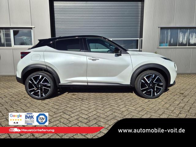 Nissan Juke 1.0 DIG-T 114PS N-Design Automatik Teil-Leder Klimaautomatik Sitzheizung Lenkradheizung PDC v+h R&uuml;ckf.Kamera Navi 19"LM Bluetooth Touchscreen Apple CarPlay Android Auto 