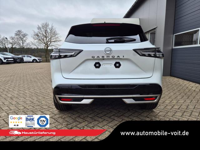 Nissan Qashqai 1.3 DIG-T MHEV 158 PS X-Tronic Tekna Premium Paket 20"LM Teil-Leder PanoGlasdach Klimaautomatik Sitzheizung Lenkradheizung Navi Head-Up Display elektr. Heckklappe ACC PDC v+h 360&deg;Kamera DAB Bluetooth Touchscreen Apple CarPlay Android Auto 