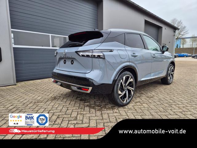 Nissan Qashqai 1.3 DIG-T MHEV 158 PS X-Tronic Tekna Premium Paket 20"LM Teil-Leder PanoGlasdach Klimaautomatik Sitzheizung Lenkradheizung Navi Head-Up Display elektr. Heckklappe ACC PDC v+h 360&deg;Kamera DAB Bluetooth Touchscreen Apple CarPlay Android Auto 