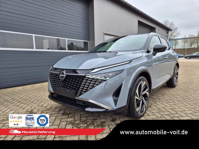 Nissan Qashqai 1.3 DIG-T MHEV 158 PS X-Tronic Tekna Premium Paket 20"LM Teil-Leder PanoGlasdach Klimaautomatik Sitzheizung Lenkradheizung Navi Head-Up Display elektr. Heckklappe ACC PDC v+h 360&deg;Kamera DAB Bluetooth Touchscreen Apple CarPlay Android Auto 