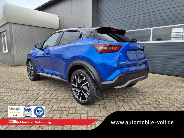 Nissan Juke 1.0 DIG-T 114PS N-Design Automatik Teil-Leder Klimaautomatik Sitzheizung Lenkradheizung PDC v+h R&uuml;ckf.Kamera Navi 19"LM Bluetooth Touchscreen Apple CarPlay Android Auto 