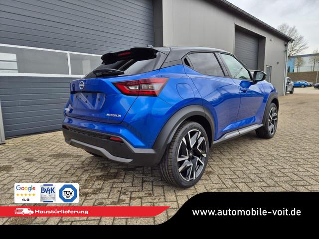 Nissan Juke 1.0 DIG-T 114PS N-Design Automatik Teil-Leder Klimaautomatik Sitzheizung Lenkradheizung PDC v+h R&uuml;ckf.Kamera Navi 19"LM Bluetooth Touchscreen Apple CarPlay Android Auto 