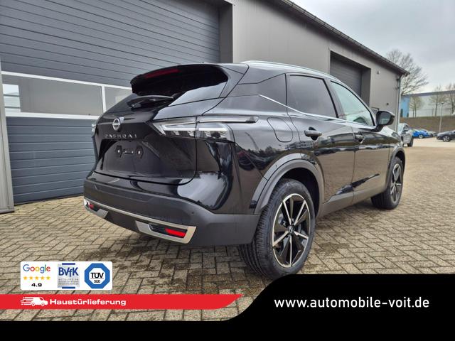 Nissan Qashqai 1.3 DIG-T MHEV 158 PS X-Tronic Tekna Voll-Leder Klimaautomatik PanoGlasdach Sitzheizung Lenkradheizung Navi Head-Up Display elektr. Heckklappe ACC PDC v+h 360&deg;Kamera DAB Bluetooth Touchscreen Apple CarPlay Android Auto 19"LM 
