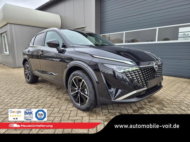 Nissan Qashqai 1.3 DIG-T MHEV 158 PS X-Tronic Tekna Voll-Leder Klimaautomatik PanoGlasdach Sitzheizung Lenkradheizung Navi Head-Up Display elektr. Heckklappe ACC PDC v+h 360&deg;Kamera DAB Bluetooth Touchscreen Apple CarPlay Android Auto 19"LM 