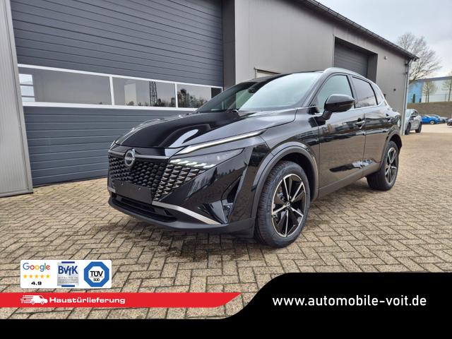 Nissan Qashqai - 1.3 DIG-T MHEV 158 PS X-Tronic Tekna Voll-Leder Klimaautomatik PanoGlasdach Sitzheizung Lenkradheizung Navi Head-Up Display elektr. Heckklappe ACC PDC v+h 360&deg;Kamera DAB Bluetooth Touchscreen Apple CarPlay Android Auto 19"LM