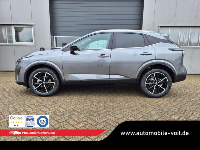 Nissan Qashqai 1.3 DIG-T MHEV 158 PS X-Tronic Tekna Voll-Leder Klimaautomatik PanoGlasdach Sitzheizung Lenkradheizung Navi Head-Up Display elektr. Heckklappe ACC PDC v+h 360&deg;Kamera DAB Bluetooth Touchscreen Apple CarPlay Android Auto 19"LM 