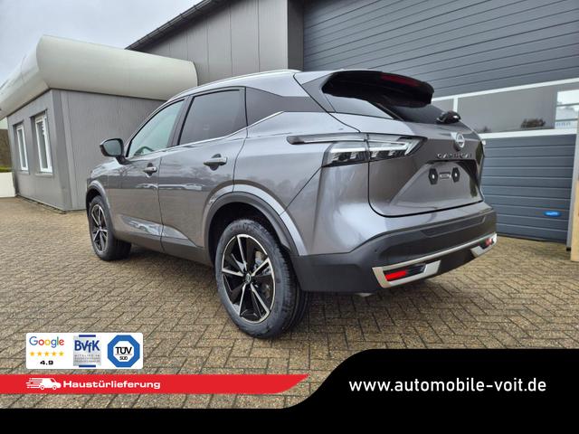 Nissan Qashqai 1.3 DIG-T MHEV 158 PS X-Tronic Tekna Voll-Leder Klimaautomatik PanoGlasdach Sitzheizung Lenkradheizung Navi Head-Up Display elektr. Heckklappe ACC PDC v+h 360&deg;Kamera DAB Bluetooth Touchscreen Apple CarPlay Android Auto 19"LM 