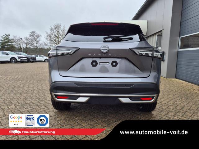 Nissan Qashqai 1.3 DIG-T MHEV 158 PS X-Tronic Tekna Voll-Leder Klimaautomatik PanoGlasdach Sitzheizung Lenkradheizung Navi Head-Up Display elektr. Heckklappe ACC PDC v+h 360&deg;Kamera DAB Bluetooth Touchscreen Apple CarPlay Android Auto 19"LM 