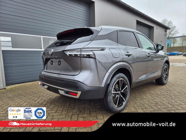 Nissan Qashqai 1.3 DIG-T MHEV 158 PS X-Tronic Tekna Voll-Leder Klimaautomatik PanoGlasdach Sitzheizung Lenkradheizung Navi Head-Up Display elektr. Heckklappe ACC PDC v+h 360&deg;Kamera DAB Bluetooth Touchscreen Apple CarPlay Android Auto 19"LM 