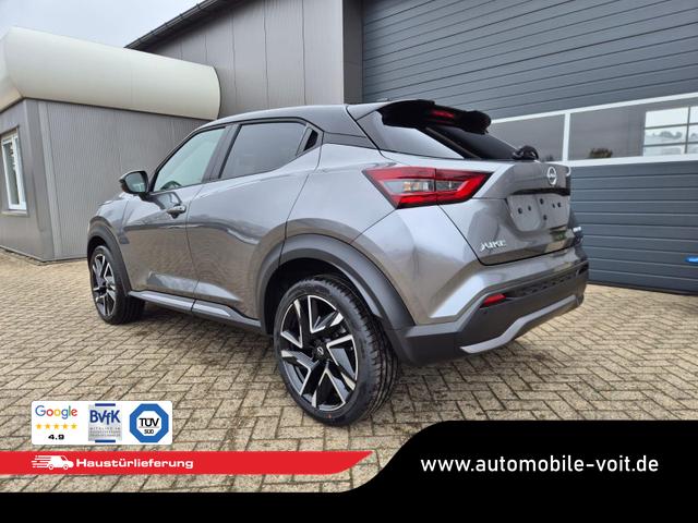 Nissan Juke 1.0 DIG-T 114PS N-Design Automatik Teil-Leder Klimaautomatik Sitzheizung Lenkradheizung PDC v+h R&uuml;ckf.Kamera Navi 19"LM Bluetooth Touchscreen Apple CarPlay Android Auto 