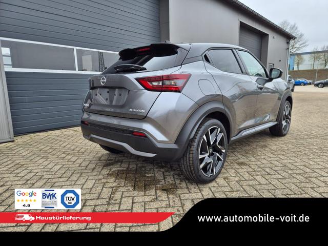 Nissan Juke 1.0 DIG-T 114PS N-Design Automatik Teil-Leder Klimaautomatik Sitzheizung Lenkradheizung PDC v+h R&uuml;ckf.Kamera Navi 19"LM Bluetooth Touchscreen Apple CarPlay Android Auto 