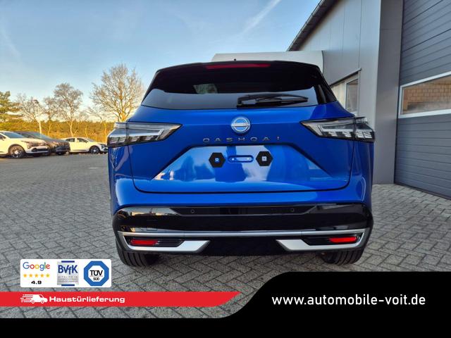 Nissan Qashqai 1.3 DIG-T MHEV 158 PS X-Tronic Tekna Premium Paket 20"LM Teil-Leder PanoGlasdach Klimaautomatik Sitzheizung Lenkradheizung Navi Head-Up Display elektr. Heckklappe ACC PDC v+h 360&deg;Kamera DAB Bluetooth Touchscreen Apple CarPlay Android Auto 