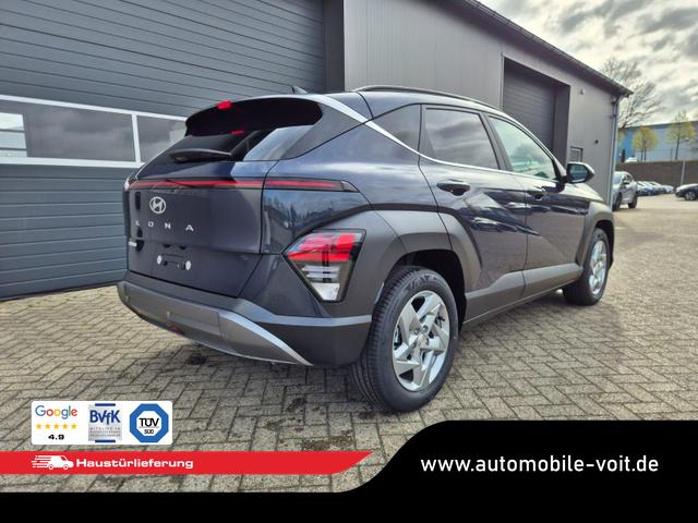 Hyundai KONA Trend 1.6 T-GDI 150PS Automatik Voll-LED-Scheinw. Sitzheizung Lenkradheizung ACC Klimaautomatik Navi Touchscreen DAB+ Apple CarPlay + Android Auto PDC v+h R&uuml;ckf.Kamera 2xKeyless 17-LM 