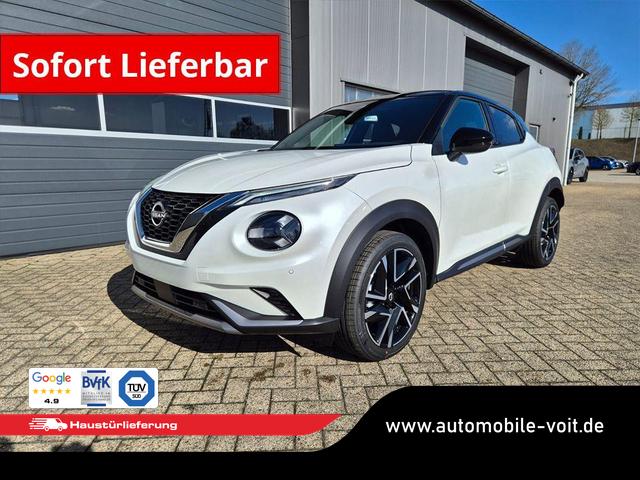 Nissan Juke - 1.0 DIG-T 114PS N-Design Automatik Teil-Leder Klimaautomatik Sitzheizung Lenkradheizung PDC v+h R&uuml;ckf.Kamera Navi 19"LM Bluetooth Touchscreen Apple CarPlay Android Auto