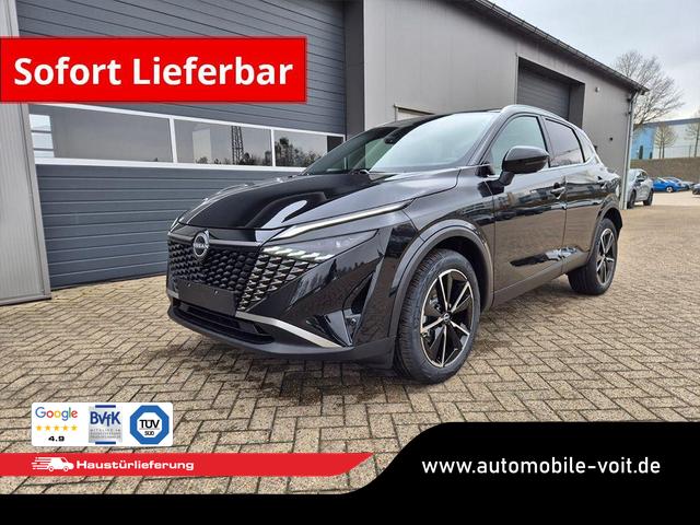 Nissan Qashqai - 1.3 DIG-T MHEV 158 PS X-Tronic Tekna Voll-Leder Klimaautomatik PanoGlasdach Sitzheizung Lenkradheizung Navi Head-Up Display elektr. Heckklappe ACC PDC v+h 360&deg;Kamera DAB Bluetooth Touchscreen Apple CarPlay Android Auto 19"LM