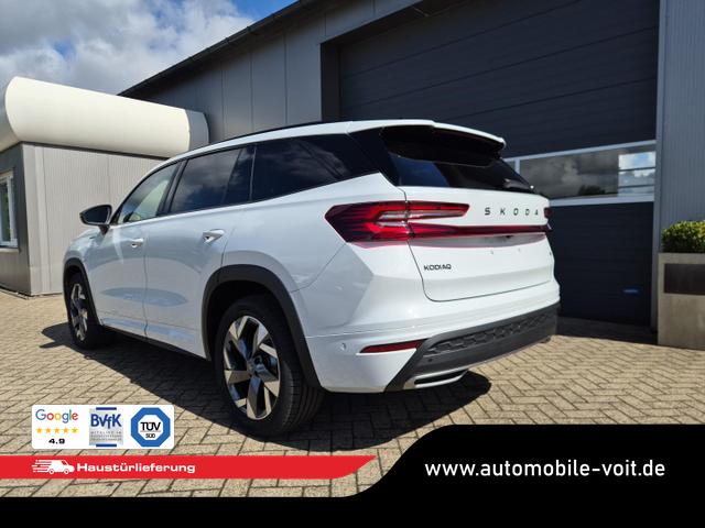 Skoda Kodiaq Sportline 1.5 TSI 204PS PHEV DSG schwenkb. AHK elektr. PanoDach HUD Alcantara PDC v+h 360&deg;Kamera CANTON Sound Klimaautomatik Sitzheizung Lenkradheizung Navi Apple CarPlay Android Auto 2xKeyless 19"LM vollelektr. Reichweite 116KM 