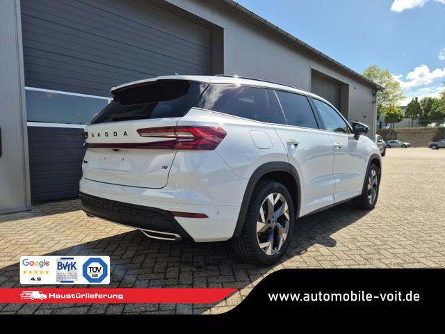 Skoda Kodiaq Sportline 1.5 TSI 204PS PHEV DSG schwenkb. AHK elektr. PanoDach HUD Alcantara PDC v+h 360&deg;Kamera CANTON Sound Klimaautomatik Sitzheizung Lenkradheizung Navi Apple CarPlay Android Auto 2xKeyless 19"LM vollelektr. Reichweite 116KM 