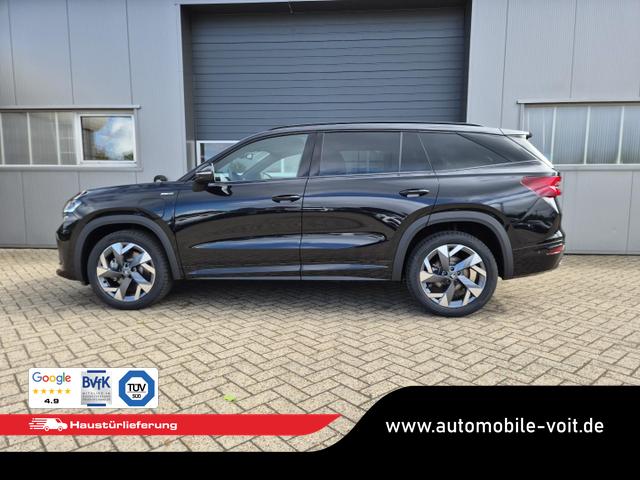 Skoda Kodiaq Sportline 1.5 TSI 204PS PHEV DSG schwenkb. AHK elektr. PanoDach HUD Alcantara PDC v+h 360&deg;Kamera CANTON Sound Klimaautomatik Sitzheizung Lenkradheizung Navi Apple CarPlay Android Auto 2xKeyless 19"LM vollelektr. Reichweite 116KM 