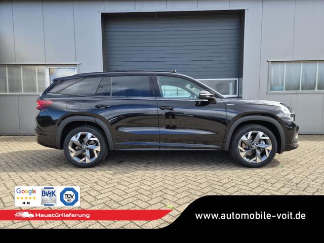Skoda Kodiaq Sportline 1.5 TSI 204PS PHEV DSG schwenkb. AHK elektr. PanoDach HUD Alcantara PDC v+h 360&deg;Kamera CANTON Sound Klimaautomatik Sitzheizung Lenkradheizung Navi Apple CarPlay Android Auto 2xKeyless 19"LM vollelektr. Reichweite 116KM 