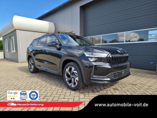 Skoda Kodiaq Sportline 1.5 TSI 204PS PHEV DSG schwenkb. AHK elektr. PanoDach HUD Alcantara PDC v+h 360&deg;Kamera CANTON Sound Klimaautomatik Sitzheizung Lenkradheizung Navi Apple CarPlay Android Auto 2xKeyless 19"LM vollelektr. Reichweite 116KM 