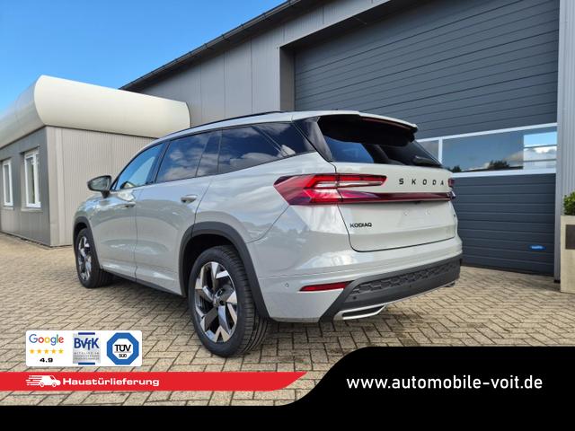 Skoda Kodiaq Sportline 1.5 TSI 204PS PHEV DSG schwenkb. AHK elektr. PanoDach HUD Alcantara PDC v+h 360&deg;Kamera CANTON Sound Klimaautomatik Sitzheizung Lenkradheizung Navi Apple CarPlay Android Auto 2xKeyless 19"LM vollelektr. Reichweite 116KM 