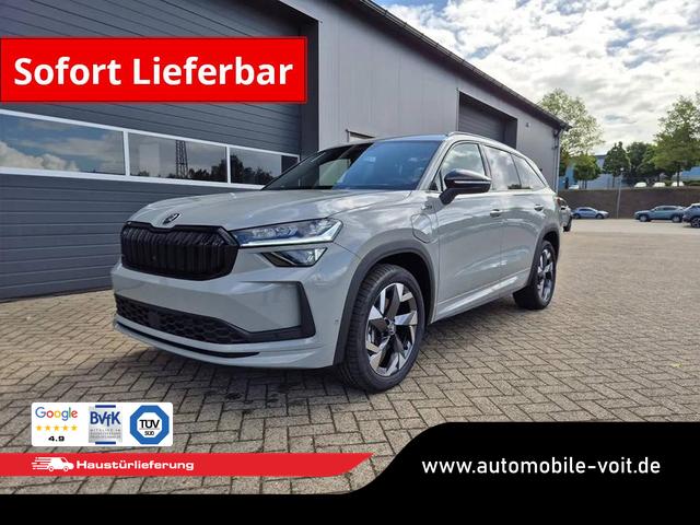 Skoda Kodiaq - Sportline 1.5 TSI 204PS PHEV DSG schwenkb. AHK elektr. PanoDach HUD Alcantara PDC v+h 360&deg;Kamera CANTON Sound Klimaautomatik Sitzheizung Lenkradheizung Navi Apple CarPlay Android Auto 2xKeyless 19"LM vollelektr. Reichweite 116KM