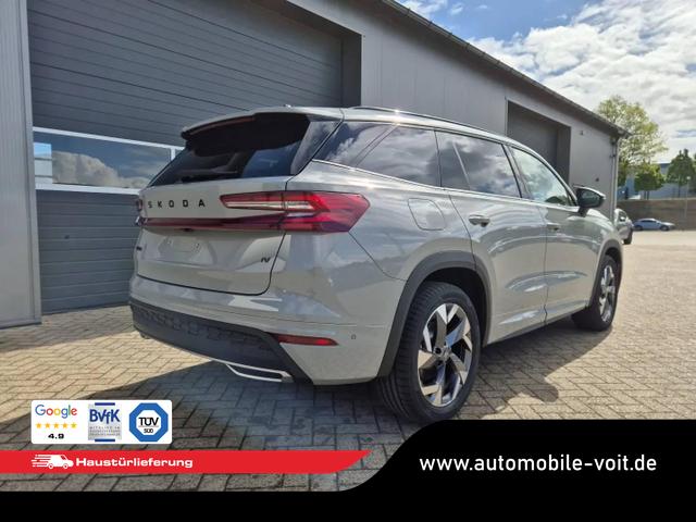 Skoda Kodiaq Sportline 1.5 TSI 204PS PHEV DSG schwenkb. AHK elektr. PanoDach HUD Alcantara PDC v+h 360&deg;Kamera CANTON Sound Klimaautomatik Sitzheizung Lenkradheizung Navi Apple CarPlay Android Auto 2xKeyless 19"LM vollelektr. Reichweite 116KM 