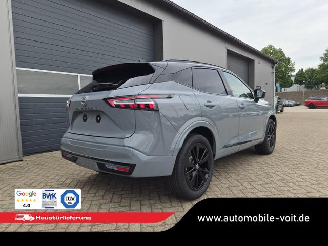 Nissan Qashqai 1.3 DIG-T MHEV 158 PS X-Tronic N-Design Head-Up Display Teil-Leder Klimaautomatik Sitzheizung Lenkradheizung Navi elektr. Heckklappe ACC PDC v+h 360&deg;Kamera DAB Bluetooth Touchscreen Apple CarPlay Android Auto 19"Zoll 