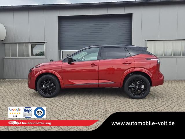 Nissan Qashqai 1.3 DIG-T MHEV 158 PS X-Tronic N-Design Head-Up Display Teil-Leder Klimaautomatik Sitzheizung Lenkradheizung Navi elektr. Heckklappe ACC PDC v+h 360&deg;Kamera DAB Bluetooth Touchscreen Apple CarPlay Android Auto 19"Zoll 