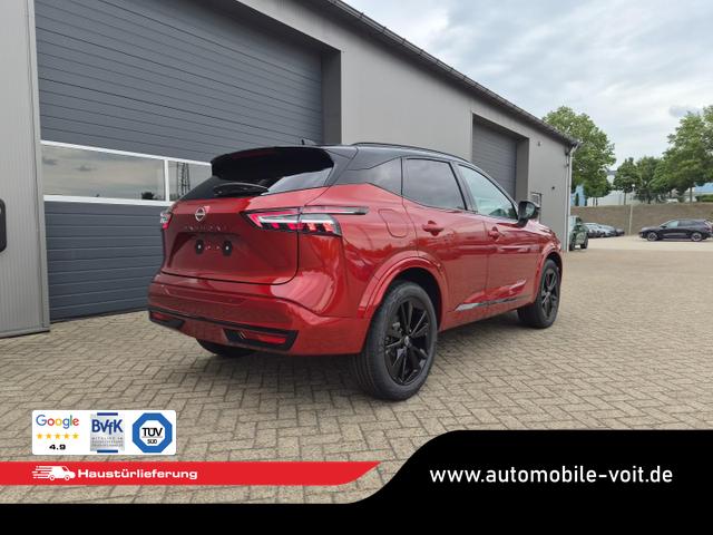 Nissan Qashqai 1.3 DIG-T MHEV 158 PS X-Tronic N-Design Head-Up Display Teil-Leder Klimaautomatik Sitzheizung Lenkradheizung Navi elektr. Heckklappe ACC PDC v+h 360&deg;Kamera DAB Bluetooth Touchscreen Apple CarPlay Android Auto 19"Zoll 