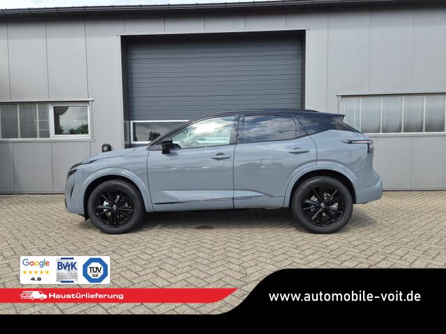 Nissan Qashqai 1.3 DIG-T MHEV 158 PS X-Tronic N-Design PanoDach Teil-Leder Klimaautomatik Sitzheizung Lenkradheizung Navi ACC PDC v+h 360&deg;Kamera DAB Bluetooth Touchscreen Apple CarPlay Android Auto 19"Zoll 