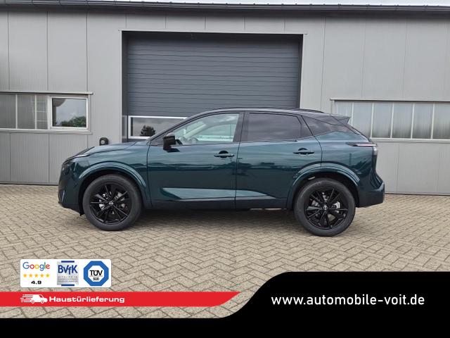 Nissan Qashqai 1.3 DIG-T MHEV 158 PS X-Tronic N-Design PanoDach Teil-Leder Klimaautomatik Sitzheizung Lenkradheizung Navi ACC PDC v+h 360&deg;Kamera DAB Bluetooth Touchscreen Apple CarPlay Android Auto 19"Zoll 