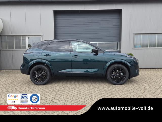 Nissan Qashqai 1.3 DIG-T MHEV 158 PS X-Tronic N-Design PanoDach Teil-Leder Klimaautomatik Sitzheizung Lenkradheizung Navi ACC PDC v+h 360&deg;Kamera DAB Bluetooth Touchscreen Apple CarPlay Android Auto 19"Zoll 