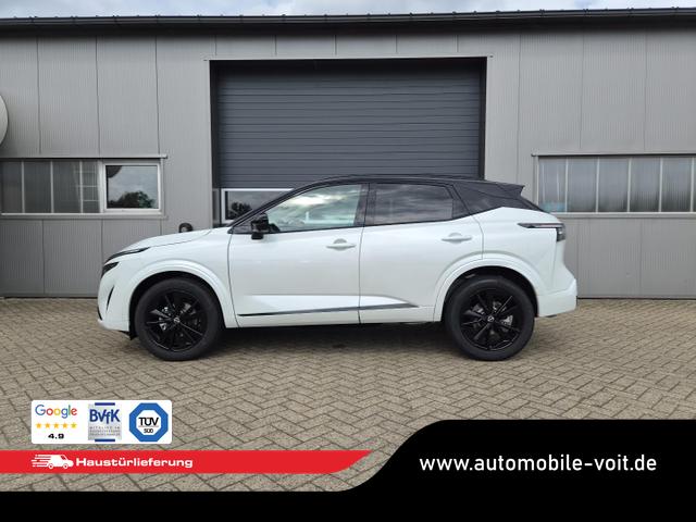 Nissan Qashqai 1.3 DIG-T MHEV 158 PS X-Tronic N-Design PanoDach Teil-Leder Klimaautomatik Sitzheizung Lenkradheizung Navi ACC PDC v+h 360&deg;Kamera DAB Bluetooth Touchscreen Apple CarPlay Android Auto 19"Zoll 