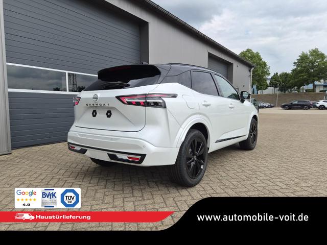 Nissan Qashqai 1.3 DIG-T MHEV 158 PS X-Tronic N-Design PanoDach Teil-Leder Klimaautomatik Sitzheizung Lenkradheizung Navi ACC PDC v+h 360&deg;Kamera DAB Bluetooth Touchscreen Apple CarPlay Android Auto 19"Zoll 