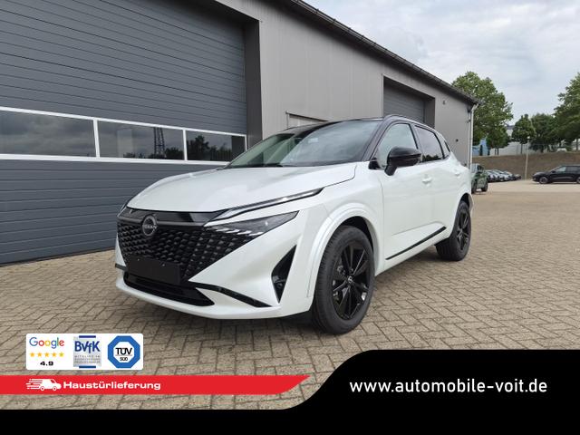 Nissan Qashqai - 1.3 DIG-T MHEV 158 PS X-Tronic N-Design PanoDach Teil-Leder Klimaautomatik Sitzheizung Lenkradheizung Navi ACC PDC v+h 360&deg;Kamera DAB Bluetooth Touchscreen Apple CarPlay Android Auto 19"Zoll