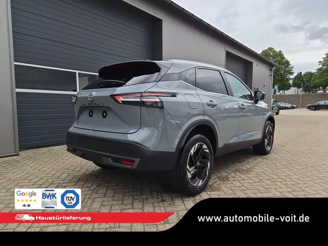Nissan Qashqai 1.3 DIG-T MHEV 158 PS X-Tronic N-Connecta Teil-Leder PanoGlasdach Klimaautomatik Sitzheizung Lenkradheizung Navi ACC PDC v+h 360&deg;Kamera DAB Bluetooth Touchscreen Apple CarPlay Android Auto 18"LM 