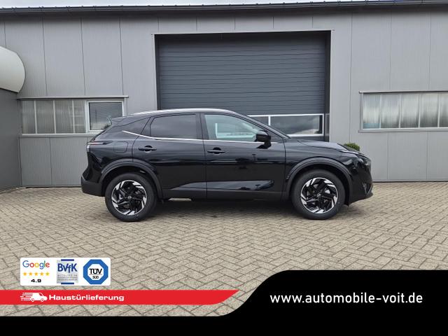 Nissan Qashqai 1.3 DIG-T MHEV 158 PS X-Tronic N-Connecta Teil-Leder PanoGlasdach Klimaautomatik Sitzheizung Lenkradheizung Navi ACC PDC v+h 360&deg;Kamera DAB Bluetooth Touchscreen Apple CarPlay Android Auto 18"LM 