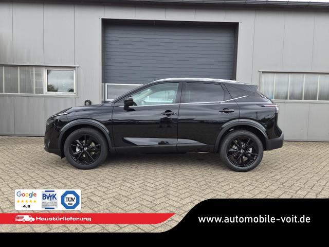 Nissan Qashqai - 1.3 DIG-T MHEV 158 PS X-Tronic Tekna Voll-Leder Klimaautomatik PanoGlasdach Sitzheizung Lenkradheizung Navi Head-Up Display elektr. Heckklappe ACC PDC v+h 360&deg;Kamera DAB Bluetooth Touchscreen Apple CarPlay Android Auto 19"LM