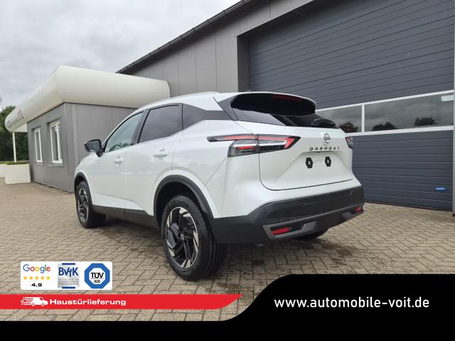 Nissan Qashqai - 1.3 DIG-T MHEV 158 PS X-Tronic N-Connecta Teil-Leder PanoGlasdach Klimaautomatik Sitzheizung Lenkradheizung Navi ACC PDC v+h 360&deg;Kamera DAB Bluetooth Touchscreen Apple CarPlay Android Auto 18"LM