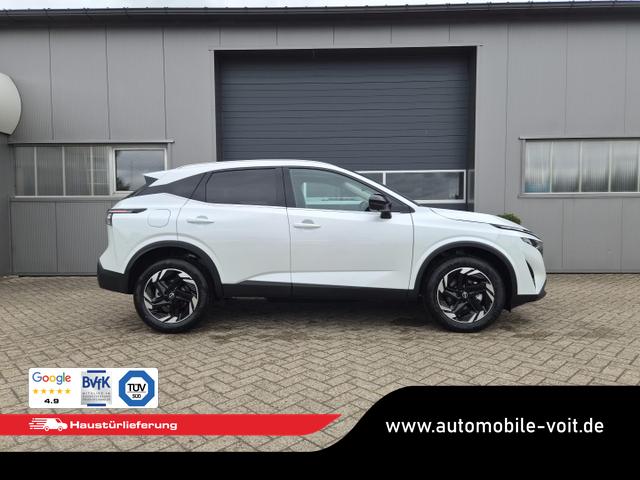 Nissan Qashqai 1.3 DIG-T MHEV 158 PS X-Tronic N-Connecta Teil-Leder PanoGlasdach Klimaautomatik Sitzheizung Lenkradheizung Navi ACC PDC v+h 360&deg;Kamera DAB Bluetooth Touchscreen Apple CarPlay Android Auto 18"LM 